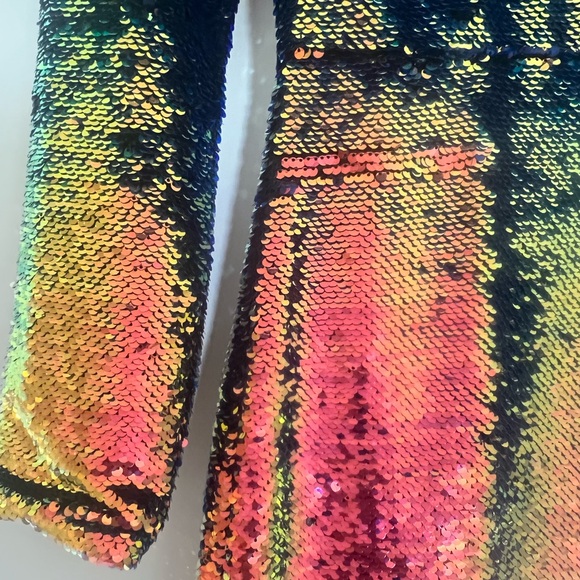 Long Sleeve Sequin JOA Dress - Picture 4 of 5